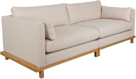Zuiver Blossom 3-zitsbank Eiken Zand - Crème