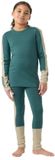 Helly Hansen Lifa Merino Midweight Lange Mouwen Basislaagset Kinderen Opal Green 134