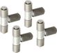 Alberts 852481 lasband | verstelbaar met 40 mm | staal, met verzonken stoft en middendeel | schroefdraad M20 | buiten-Ø 27 mm | Set van 4