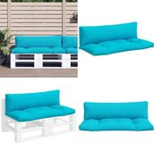 vidaXL Palletkussens 2 st oxford stof turquoise