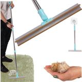 Mona - Brosse pour poils d'animaux - Manche télescopique - Tête réglable - Nettoyage facile