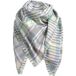 s.Oliver Foulard triangulaire à carreaux en twill femme