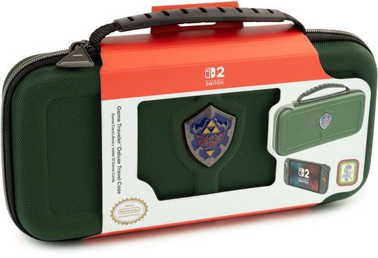 Nacon Nintendo Switch 2 Case - Official Nintendo Case Deluxe - Zelda - Green