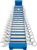 UNIOR - Set van 17 korte combinatiesleutels, 6-22 mm