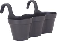 Merkloos Artevasi Bloempot 639343 Antraciet Donker grijs Plastic Cirkelvormig 30,5 x 54 x 28 cm