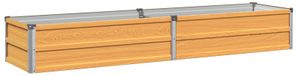 Surélevé lit de jardin bois naturel 160 x 40 x 24 cm
