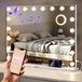Mirlux Hollywood Spiegel 80x60CM - 2 Bluetooth Speakers - USB & USB-C Oplaadporten - LED Verlichting - Make Up Spiegel - 10x Zoom - Wit