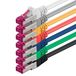 1aTTack.de 5m - 7 kleuren - 7 stuks - Netwerkkabel CAT6a (10Gb/s) S-FTP CAT 6a LAN-kabel - GHMT-gecertificeerd PIMF 500 MHz Cat5 Cat5e Cat6 Cat6a Cat7 voor switch, router, modem, internet