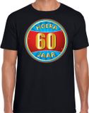 Bellatio Decorations Shoppartners Bv 60e verjaardag cadeau t-shirt hoera 60 jaar zwart voor heren - verjaardagscadeau shirt M