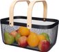Merkloos / Sans marque Wire Basket Storage Basket - Black - Metal - 37 x 24 x 18 cm