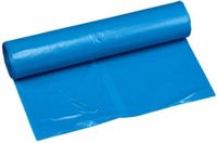 Papstar 25x stuks afvalzakken/vuilniszakken - 120 liter - blauw - containerzakken