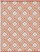 Sans marque Bahamas Tapis d'extérieur Terre cuite 160 x 260 cm