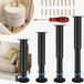 Pieds de meuble réglables - Pieds de meuble en métal - 18–30 cm - Set de 4 - 18 vis - Convient pour lit, canapé, armoire et table