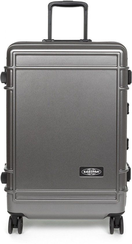 Eastpak Reistas EA5BJG Resist'R Case L - 90 Liter - Polyester - Met wielen - Unisex - Volwassenen - Brushed Metal