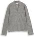 Tom Tailor - Sweatshirt met V-hals - Maat L - black white argyle structure
