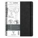 Clairefontaine AgeBag A5 Scribble Notitieboek, Zwart, A5+, 60 vel