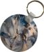 Porte-clés - Marbre - Gris - Bleu - Luxe - Or - Plastique - Rond - Unisexe - Adultes