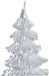 DKD Home Decor Kaars Boomstructuur Kerstmis Champagne 3 Stuks