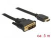 Delock HDMI zu DVI 18+1 Kabel bidirektional 5 m