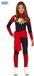 Captain Marvel Kostuum Kind 122 Polyester Jumpsuit Riem Unisex