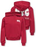 ONLY KIDS ONLY GIRL hoodie met backprint - rood