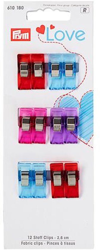 Prym Love Stof clips Lichtblauw Kunststof 14 Stukken
