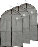 Kipit Kledinghoes - 3x - met kijkvenster - grijs - 60 x 100 cm