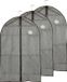Kipit Kledinghoes - 3x - met kijkvenster - grijs - 60 x 100 cm