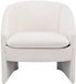 Vente-unique Fauteuil in beige gestructureerde stof TAROLO