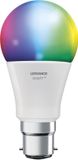 LEDVANCE Smart+ lamp met ZigBee technologie, 9W, A60, mat, B22D fitting, RGBW instelbaar, 806lm, 1 stuk