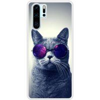 P30 Pro Chat à lunette bedrukt siliconen hoesje