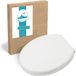 WC-bril en zitting hout met softclose mechanisme en snelle bevestiging