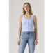 Levi's Dry Goods Pointelle Tank Top Maat: L | Mouwloze Tops Outlet | Dames | Blauw