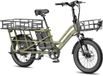 Qekud FAFREES FF20 CUV Groene Familie Longtail E-Cargo Bike