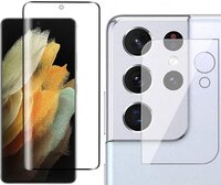 Screenprotector geschikt voor Samsung Galaxy S21 Ultra - Camera Screen Protector