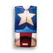 PielFort Marvel Captain America Armadura leren hoes voor iPhone