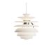 Louis Poulsen Suspension PH Snowball, blanc/chrome, Ø 40 cm