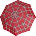 Knirps T.200 Medium Duomatic Check Red & Navy Zwart Veelkleurig Stormparaplu