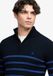 Superdry Cotton Stripe Half Zip Trui Slanke Pasvorm Heren S