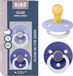 BIBS Colour Glow Fopspeen - 0-6 mnd - 2-pack - Rond - Hush/Grape