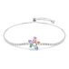 Swarovski x Ariana Grande armband, Verschillende slijpvormen, Bloem, Meerkleurig, Rodium toplaag