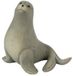 Countryfield zeehond knuffel grijs speelgoed decoratie 7,5x13cm.