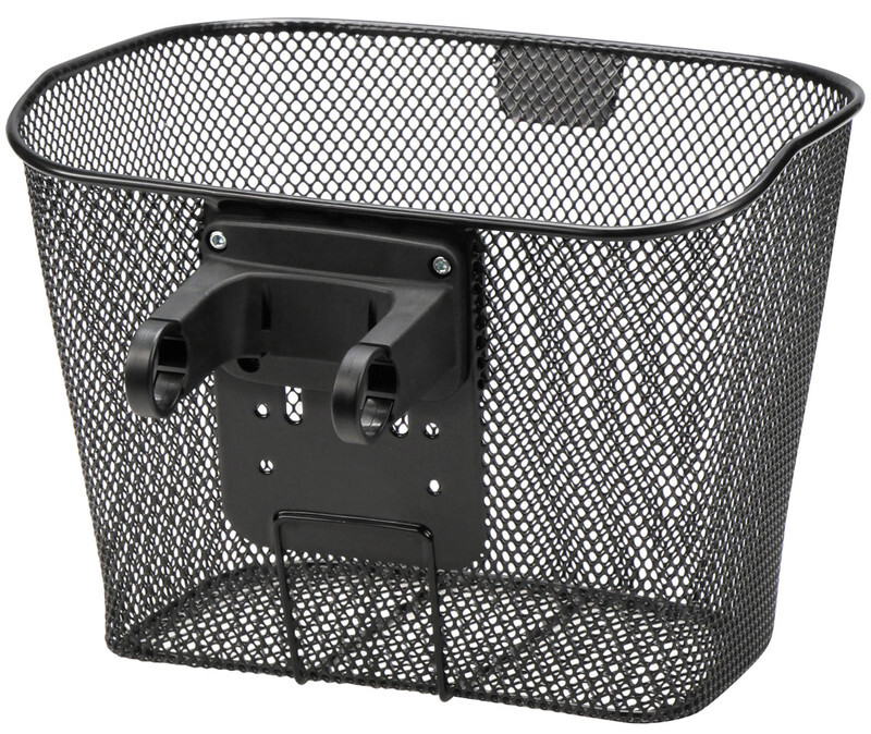 KlickFix Basket E Front Handlebar Basket with frame black