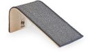 Petrebels Design Krabplank Hout - Archie 38 x 17 x 23 cm - Premium Kwaliteit Krabmat met Sisaltapijt - Kleur Grijs