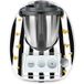 Autocollants Thermomix Tm6 - Cœurs Rayures - Adhésif Brillant