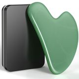Merkloos Gua sha Gezichtsgereedschap - Guasha Steen - Gua Sha Hoorn - Hartvorm - Groen