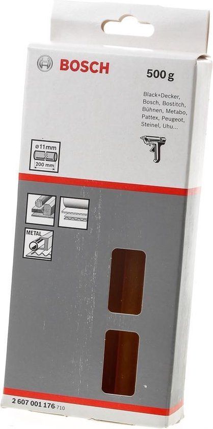 Bosch lijmpatronen geel - Diameter 11 mm - Lengte 200 mm - 25 stuks