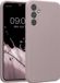 kwmobile telefoonhoesje geschikt voor Samsung Galaxy A34 5G - TPU backcover met siliconen coating - Smartphone case in lila wolk