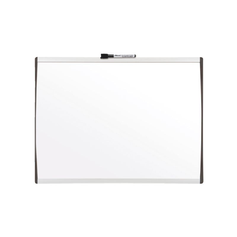 Rexel Whiteboard met Gewelfde Lijst 585x430mm - Grijs