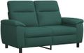 vidaXL Canapé Vert foncé 158 x 90 x 95 cm Tissu